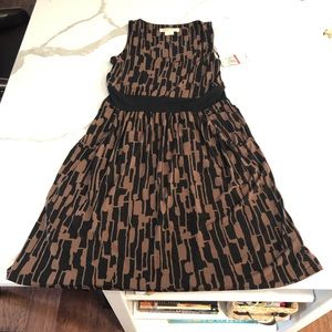 MICHAEL Michael Kors black & brown dress sz XS NWT